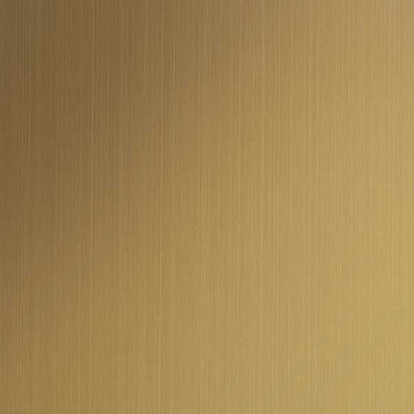 Chapa acero inoxidable coloreada T22-Prestige-Gold-Hairline