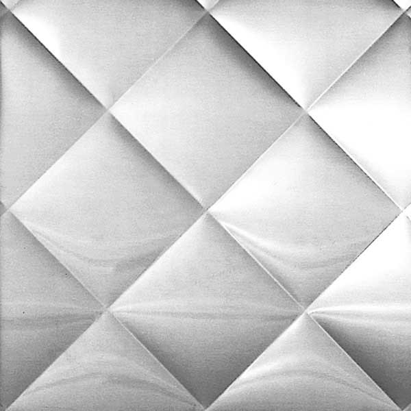 Plancha acero inoxidable texturada Quilted-Diamond(USA)